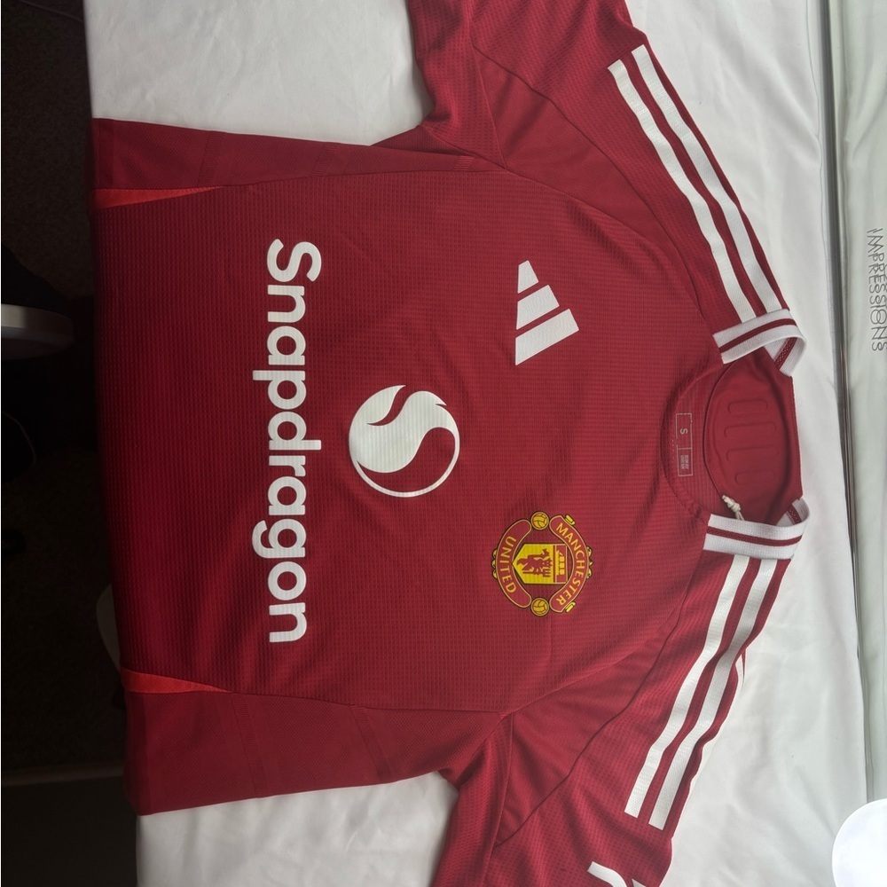Adidas Red Jersey with White Accents